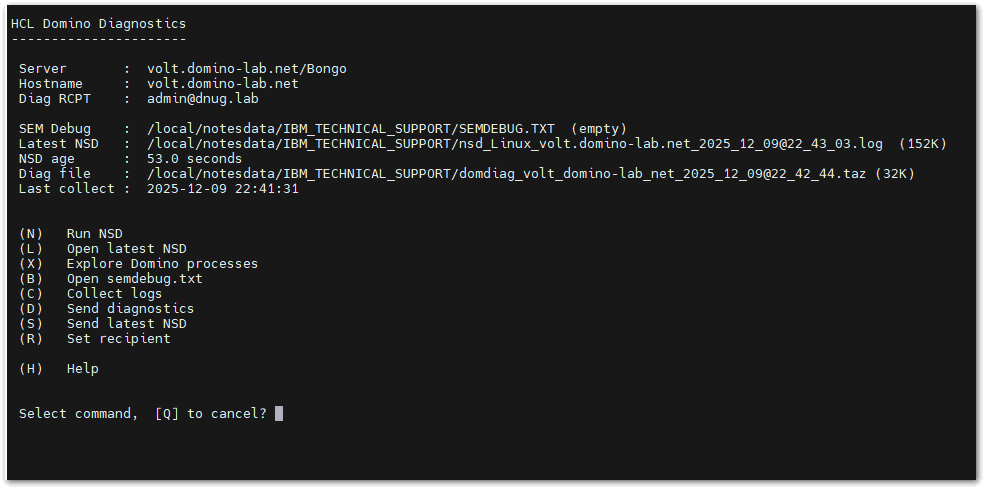 Image:Domino Diagnostics Collection on Linux